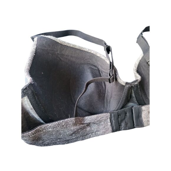 Auden Bra 38B Womens Demi Underwired Grey Black Lightly Lined Everyday - Picture 5 of 8